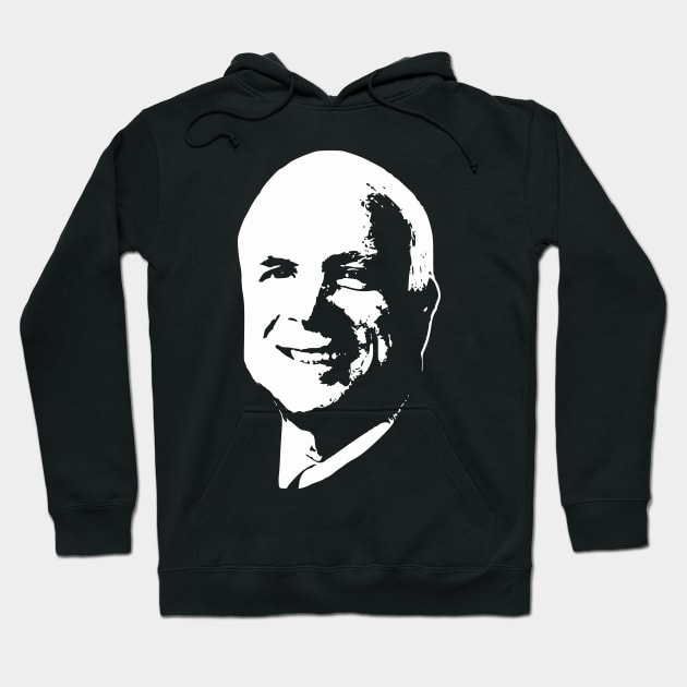 John McCain Minimalistic Pop Art Hoodie by Nerd_art